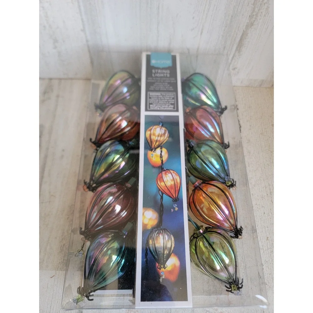 Home NEW string lights hot air balloon rainbow unique decor indoor outdoor